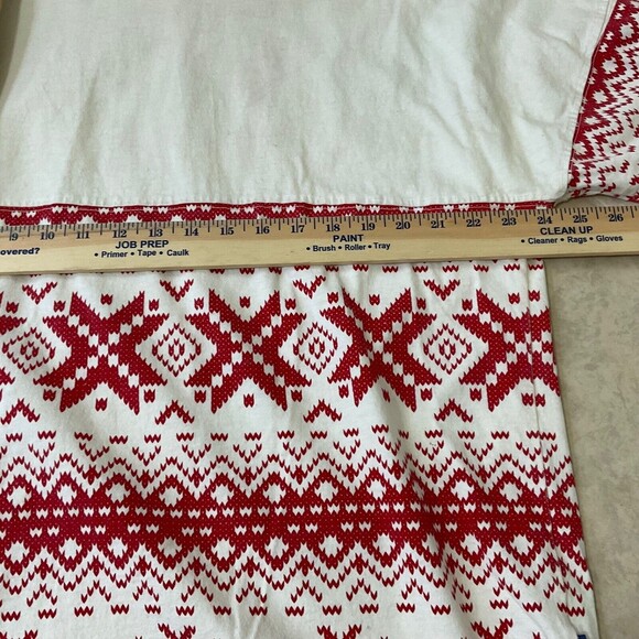 Spirit Jersey women size L Let it snow Red Snow Flakes Fair Isle cozy USA - Picture 10 of 12